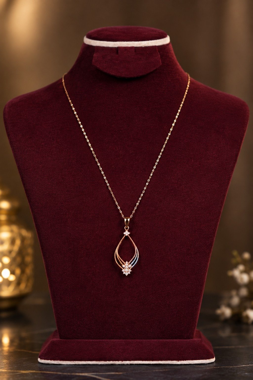 Elegant Teardrop Pendant Necklace